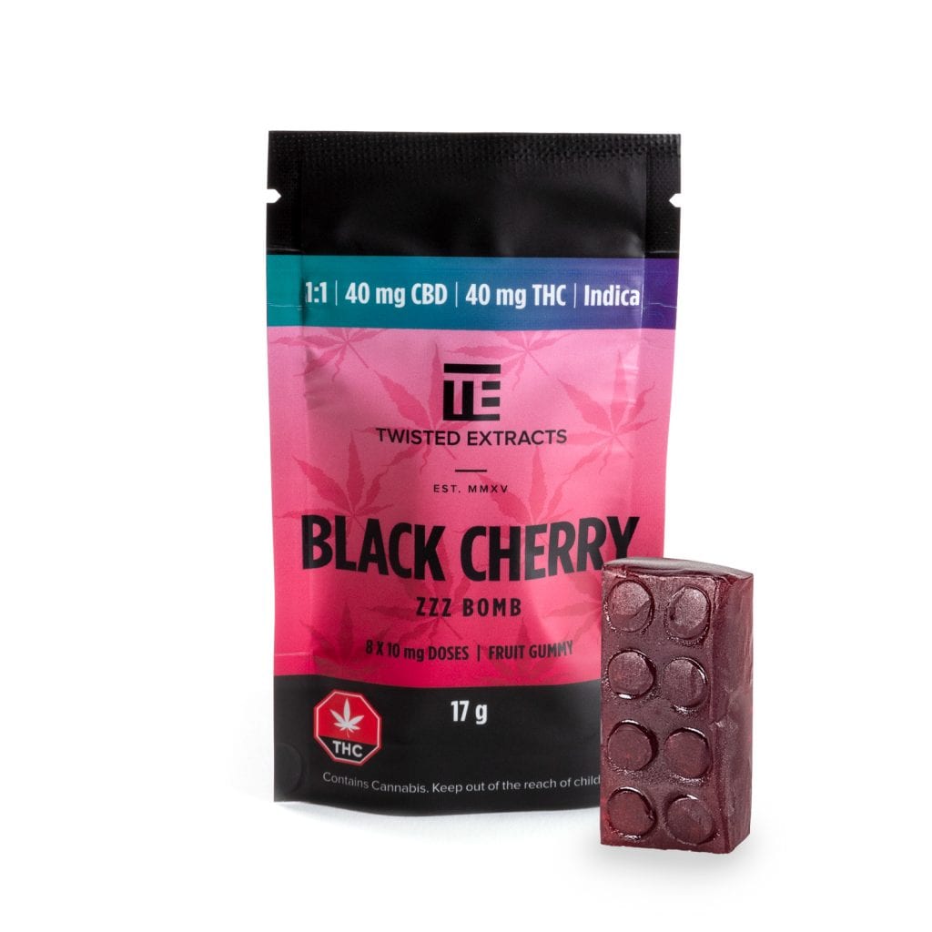 Order Twisted Extracts | CBD THC Zzz Bomb Indica Black Cherry online Squamish Weed Delivery